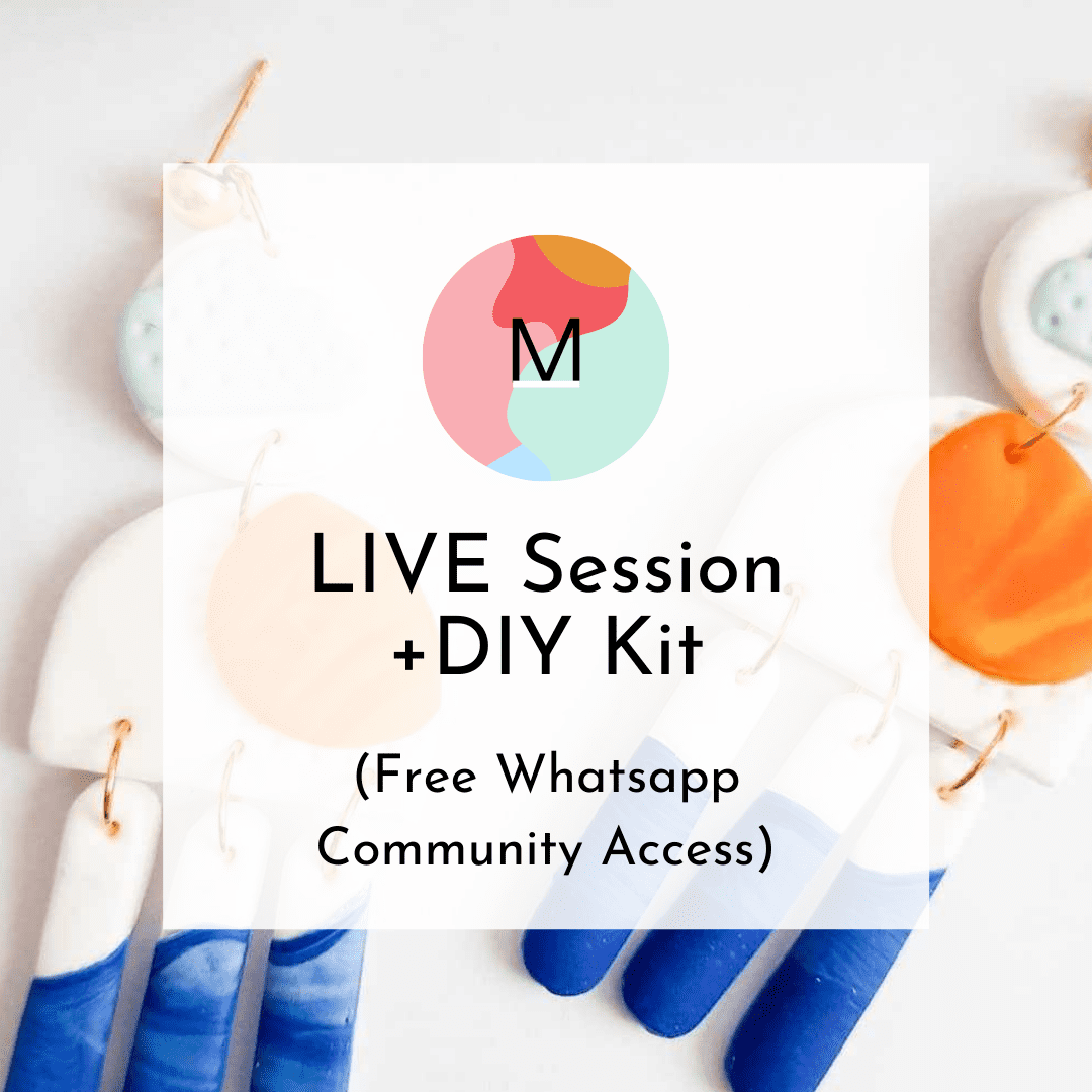Polymer Clay Jewelry Making Beginner Workshop LIVE session + DIY